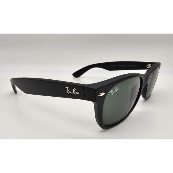 Ray-Ban‎ New Wayfarer 52-18mm Rubber Black Sunglasses With G-15 Green Lenses main image 4